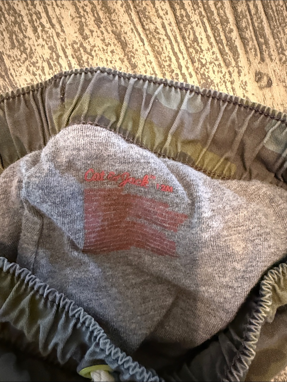 Cat & Jack Toddler Camo Cargo Pants Olive & Gray - Picture 3 of 3